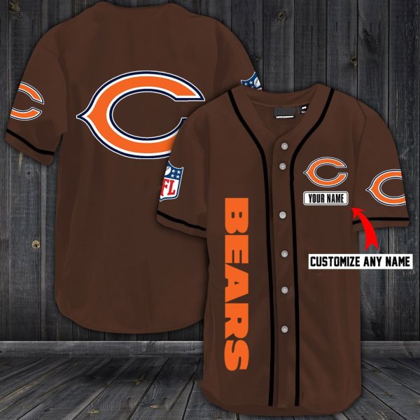 NFL Chicago Bears Baseball Customized Jersey (3)