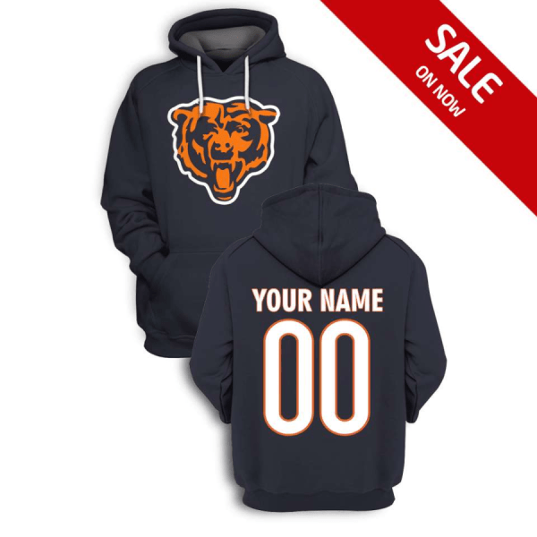 NFL Bears Customized Navy 2021 Stitched New Hoodie
