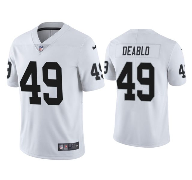 Nike Raiders 49 Divine Deablo White Vapor Untouchable Limited Men Jersey
