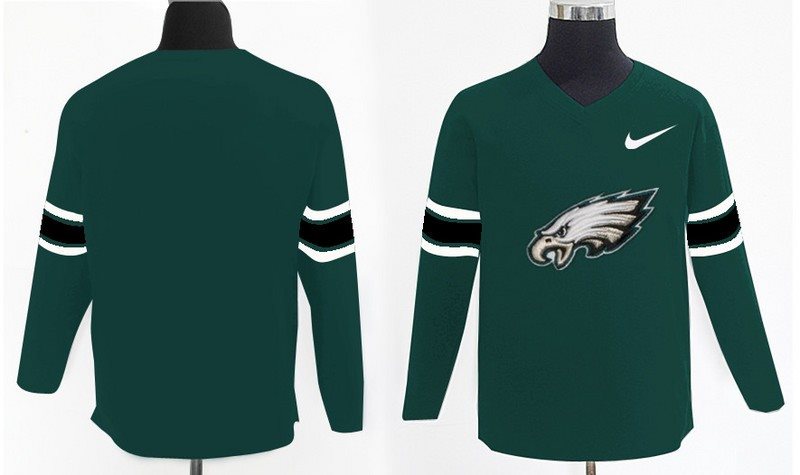Nike NFL Eagles Team Logo Green Knit Sweater