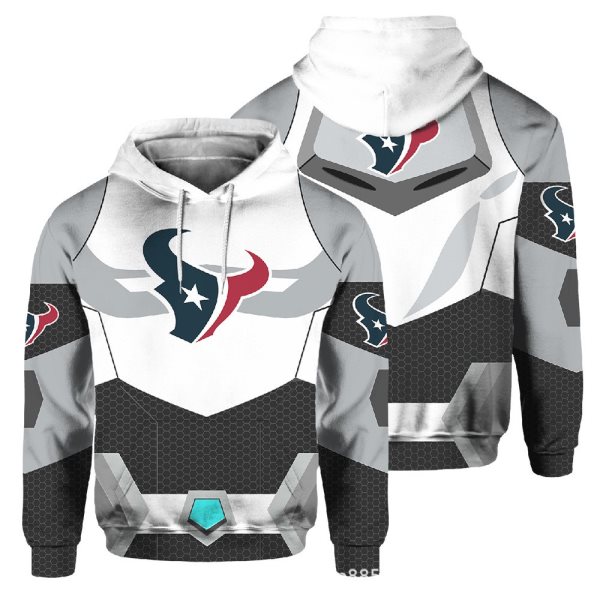 NFL Houston Texans 3D Printed Pocket Pullover Hoodie