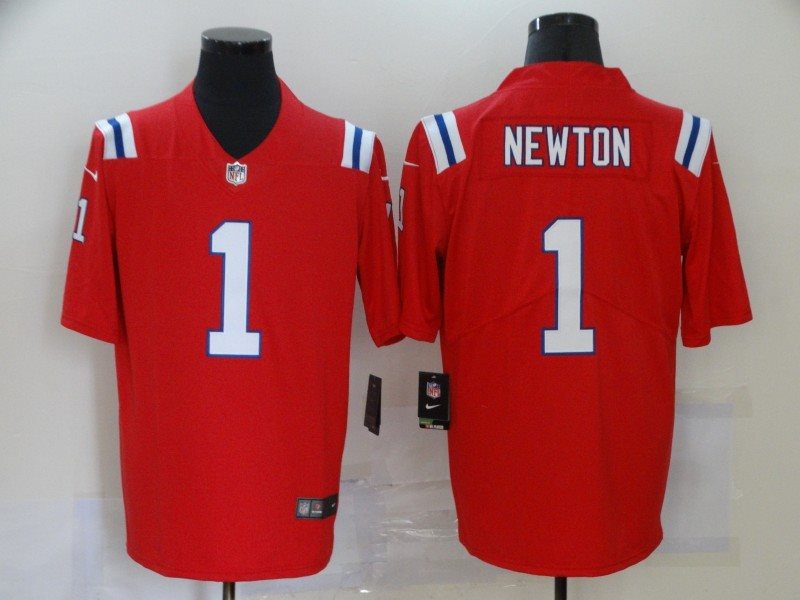 Nike Patriots 1 Cam Newton Red Vapor Untouchable Limited Men Jersey