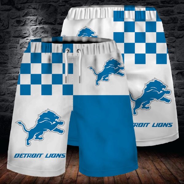 NFL Detroit Lions Fashion Beach Shorts