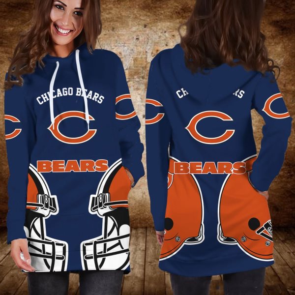 NFL Chicago Bears Women Hoodie Dress