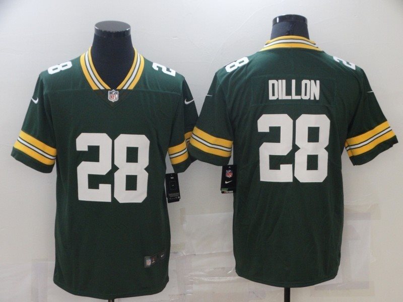 Nike Packers 28 AJ Dillon Green Vapor Untouchable Limited Men Jersey