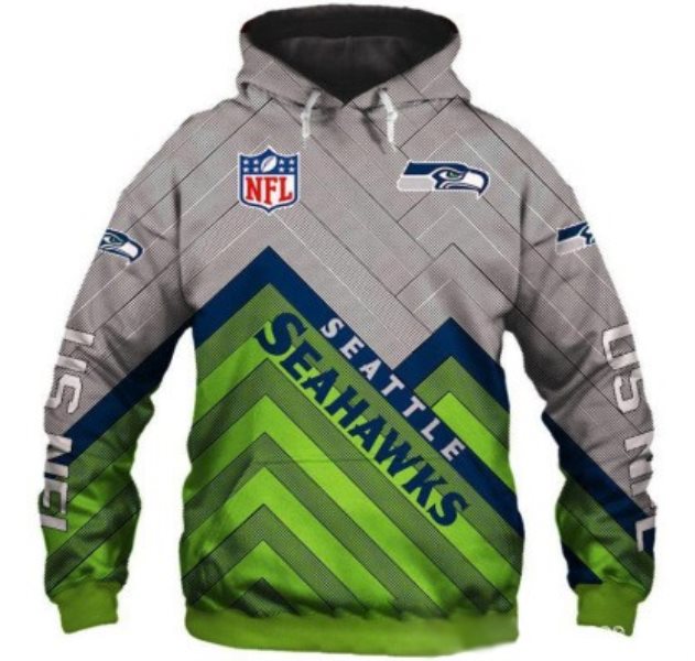 NFL Seattle Seahawks 3D Printed Sport Pullover Hoodie Sweatshirt