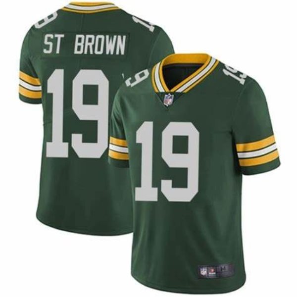 Nike Packers 19 Equanimeous St. Brown Green Vapor Untouchable Limited Men Jersey