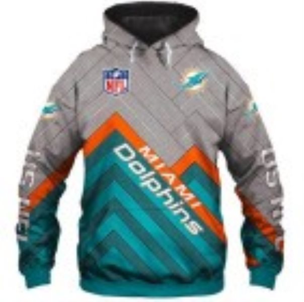 NFL Miami Dolphins 3D Printed Sport Pullover Hoodie Sweatshirt