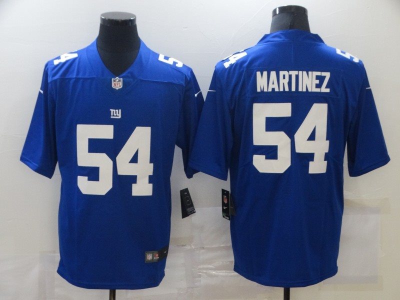 Nike Giants 54 Martinez Blue Vapor Untouchable Limited Men Jersey