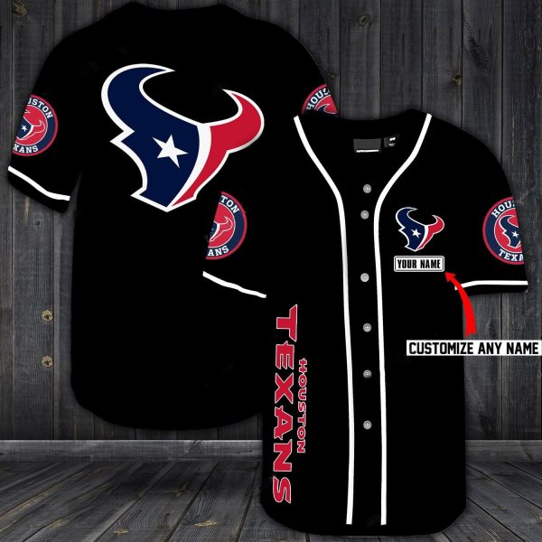 NFL Houston Texans Baseball Customized Jersey