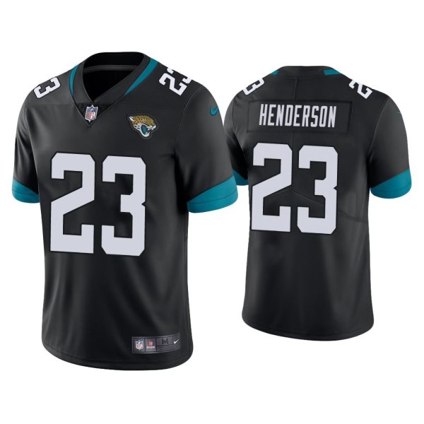 Nike Jaguars 23 C.J. Henderson Black 2020 NFL Draft Vapor Limited Men Jersey
