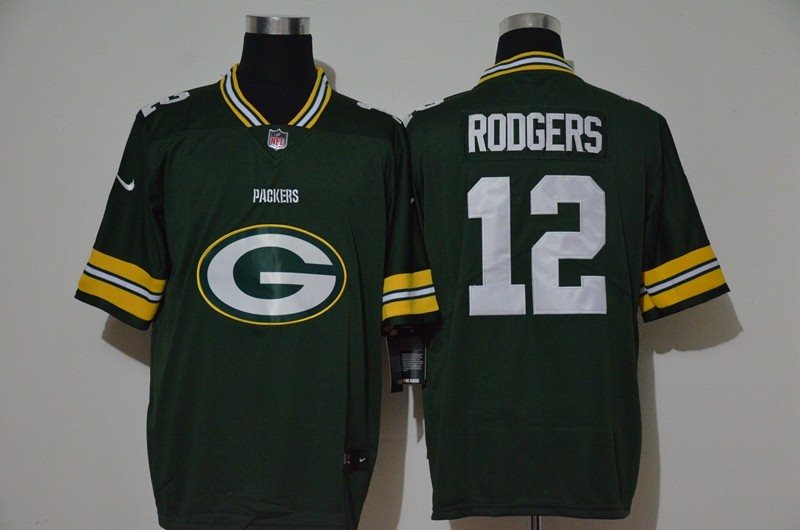 Nike Packers 12 Aaron Rodgers Green Vapor Untouchable Limited Men Jersey