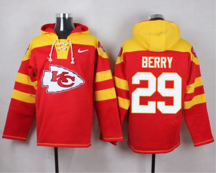Nike Chiefs 29 Eric Berry Red Player Pullover NFL Sweatshirt Hoodie