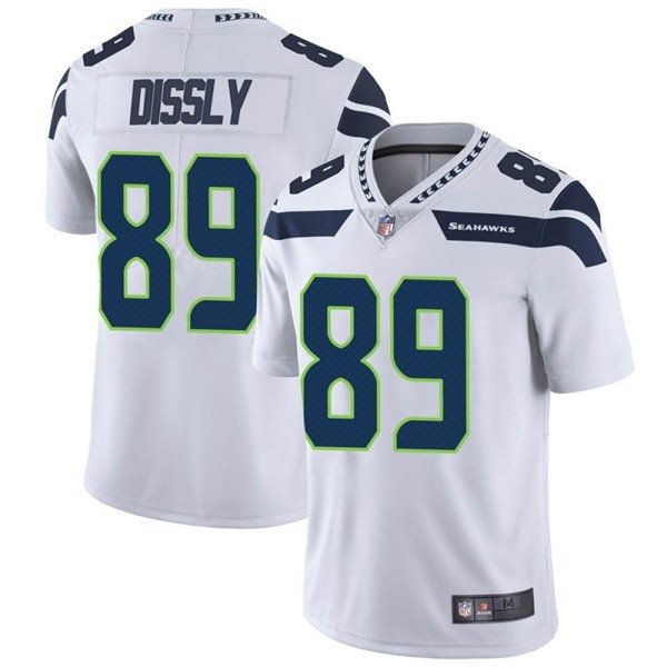 Nike Seahawks 89 Will Dissly White Vapor Untouchable Limited Men Jersey