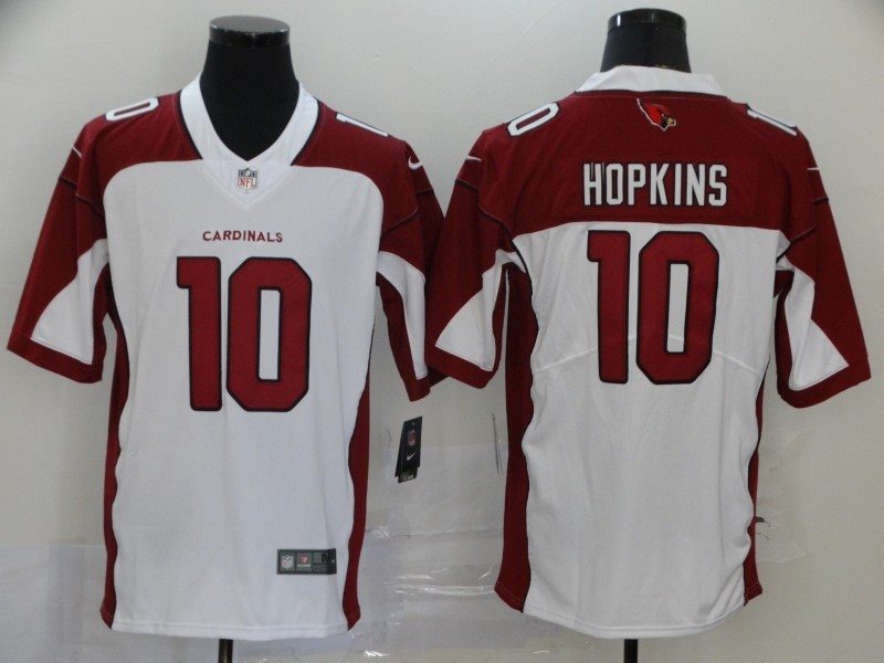 Nike Cardinals 10 DeAndre Hopkins White Vapor Untouchable Limited Men Jersey