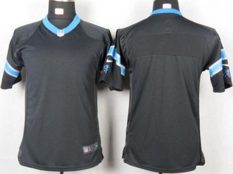 Youth Nike Carolina Panthers Blank Black Game Jersey