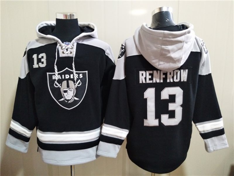 NFL Raiders 13 Hunter Renfrow Ageless Must-Have Lace-Up Pullover Hoodie Sweatshirt