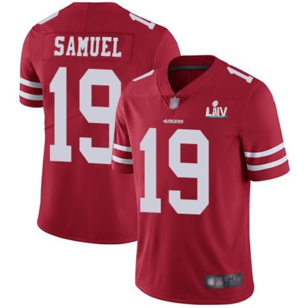 Nike 49ers 19 Deebo Samuel Red Super Bowl LIV Vapor Untouchable Limited Men Jersey