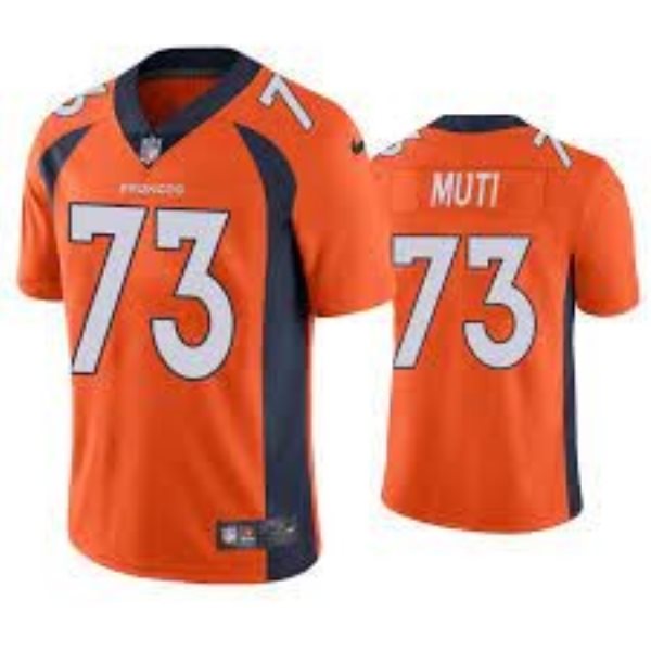 Nike Broncos 73 Muti Orange Vapor Untouchable Limited Men Jersey