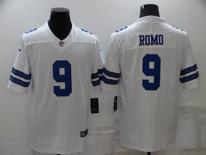 Nike Cowboys 9 Tony Romo White Vapor Untouchable Limited Men Jersey