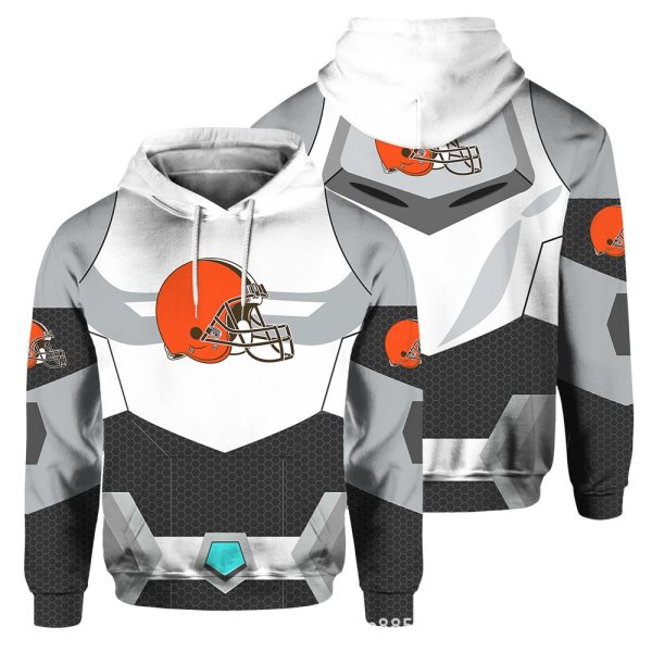 NFL Cleveland Browns 3D Printed Pocket Pullover Hoodie