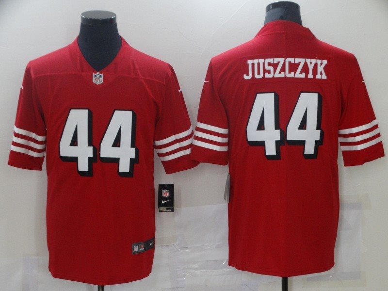 Nike 49ers 44 Kyle Juszczyk Red Vapor Limited Men Jersey