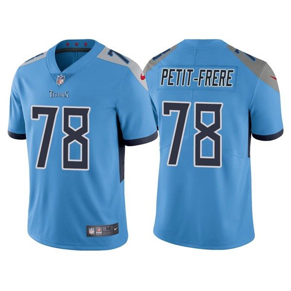 Nike Titans 78 Nicholas Petit-Frere Light Blue 2022 NFL Draft Vapor Untouchable Limited Men Jersey