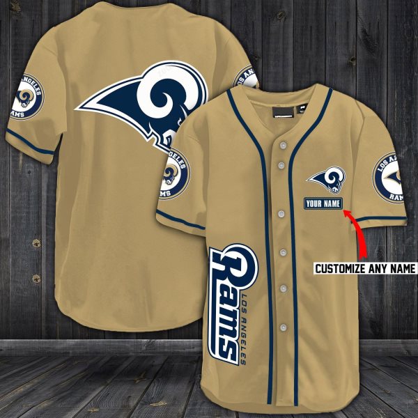 NFL Los Angeles Rams Baseball Customized Jersey (5)