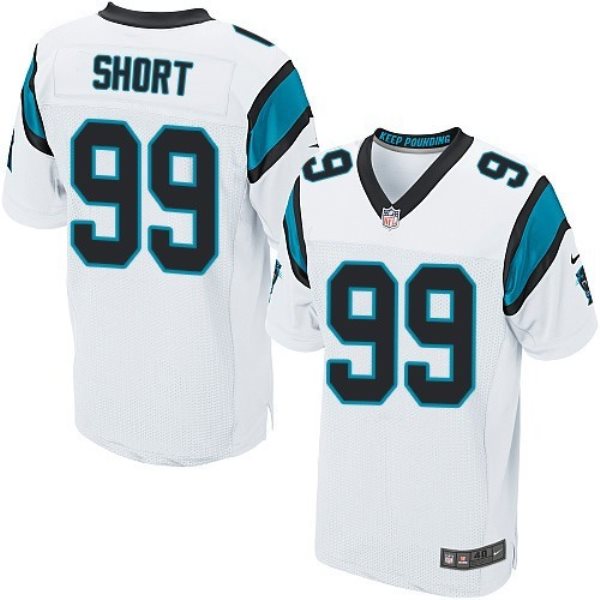 Nike Panthers 99 Kawann Short White Stitched NFL Elite Jersey