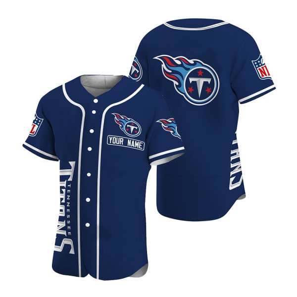 NFL Tennessee Titans Baseball Customized Jersey