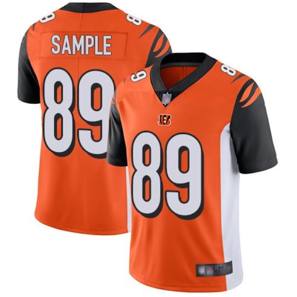 Nike Bengals 89 Drew Sample Orange 2019 NFL Draft Vapor Untouchable Limited Men Jersey