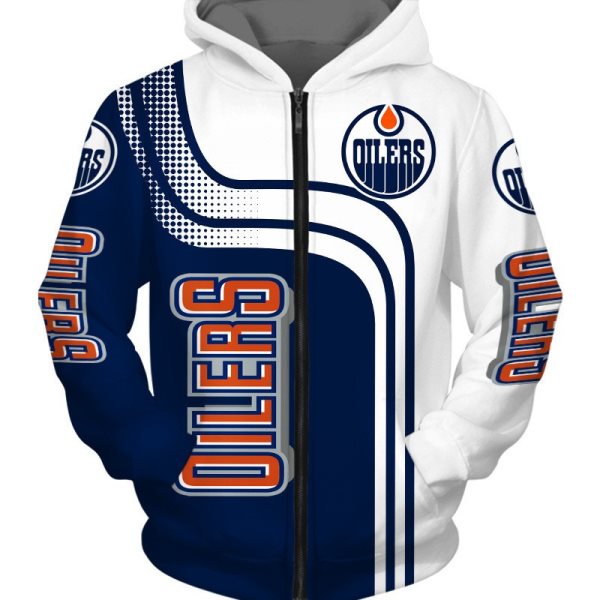 NHL Edmonton Oilers 3D Printed Sports Pullover Hoodies Sweatshirt