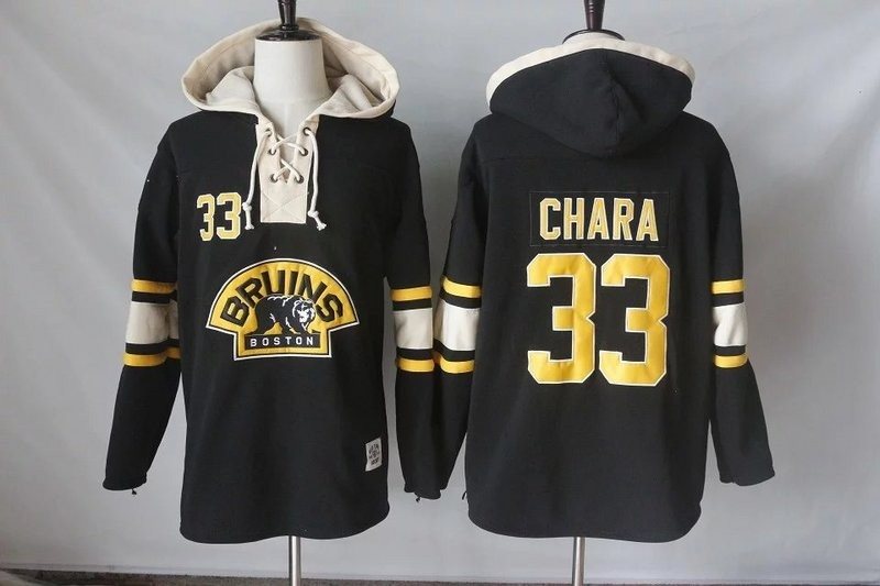 NHL Bruins 33 Zdeno Chara Black Men Sweatshirt