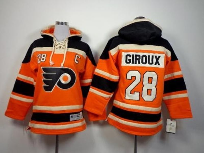 NHL Flyers 28 Claude Giroux Orange Youth Sweatshirt