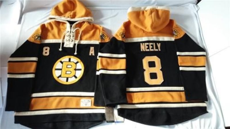 NHL Bruins 8 Cam Neely Black Men Sweatshirt