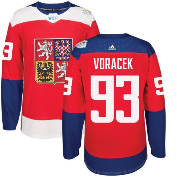 Team Czech Republic 93 Jakub Voracek 2016 World Cup Of Hockey Red Jersey