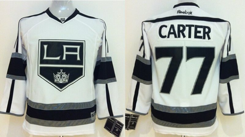 NHL Kings 77 Jeff Carter White Youth Jersey