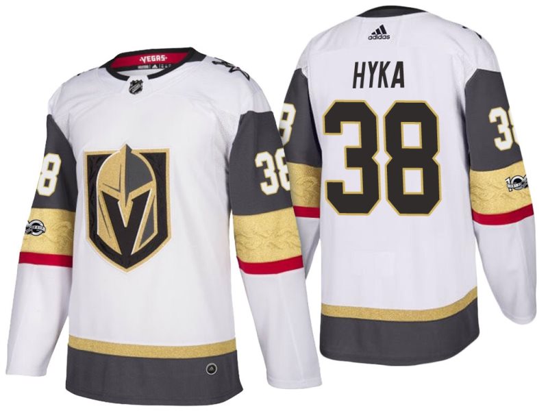 NHL Vegas Golden Knights 38 Tomas Hyka White Adidas Men Jersey