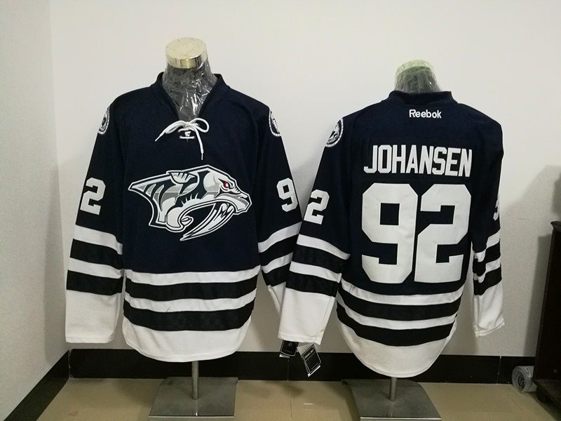 NHL Predators 92 Ryan Johansen Blue Men Jersey