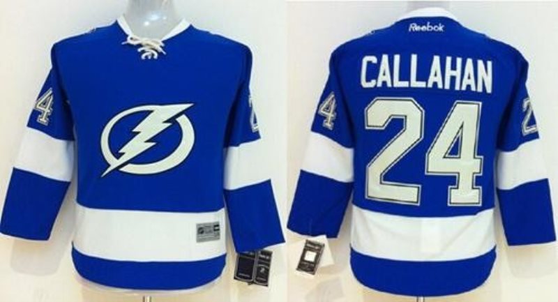 NHL Lightning 24 Ryan Callahan Blue Home Women Jersey