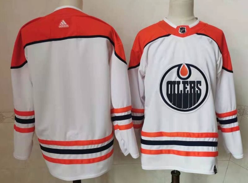NHL Oilers Blank 2021 New Adidas Men Jersey
