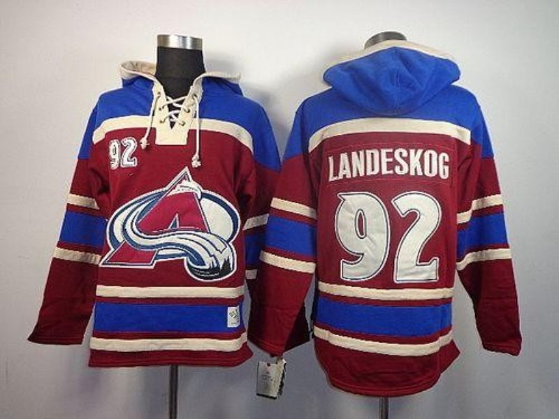 NHL Avalanche 92 Gabriel Landeskog Red Men Sweatshirt