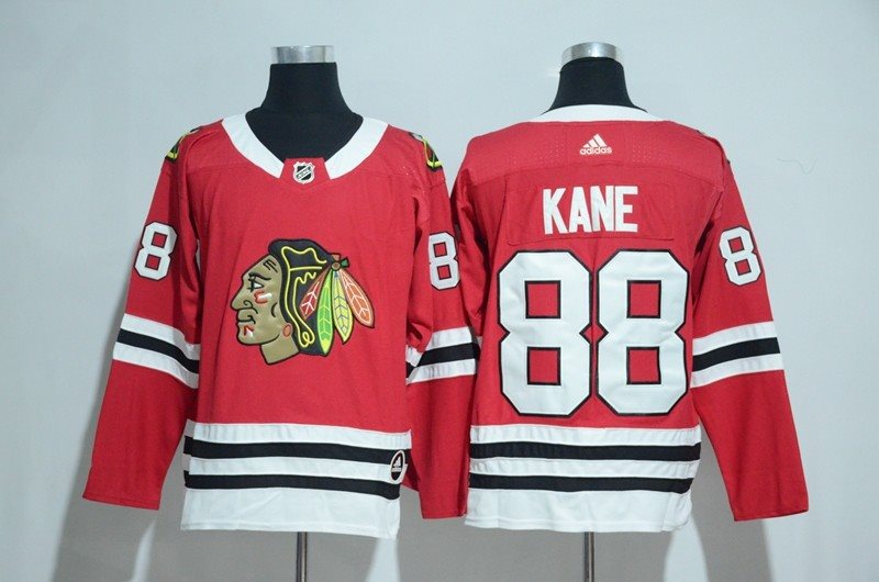 NHL Blackhawks 88 Patrick Kane Red Adidas Men Jersey