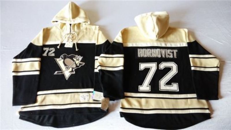 NHL Penguins 72 Patric Hornqvist Black Men Sweatshirt