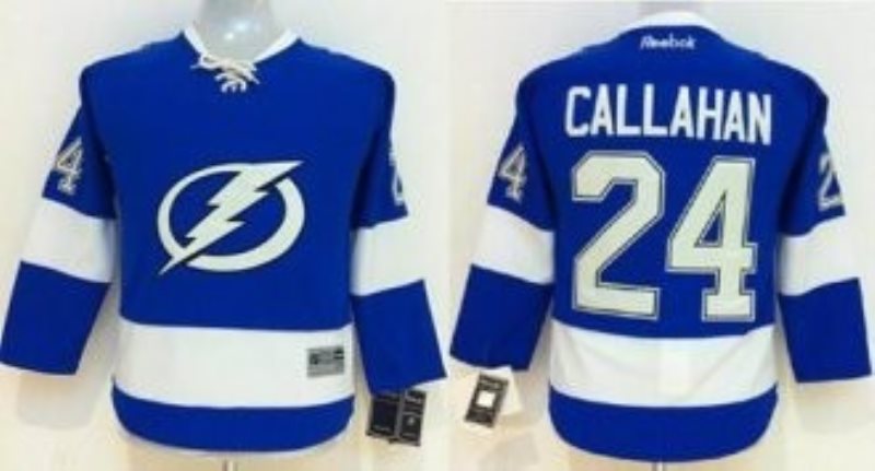 NHL Lightning 24 Ryan Callahan Blue Youth Jersey