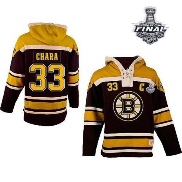 NHL Bruins 33 Zdeno Chara Black Stanley Cup Finals Men Sweatshirt