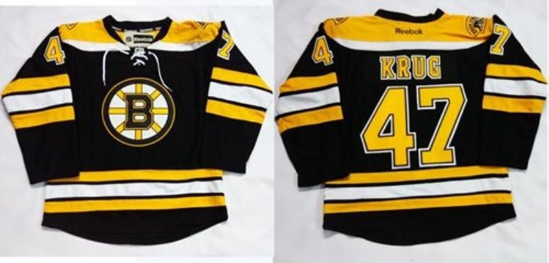 NHL Bruins 47 Torey Krug Black Home Men Jersey