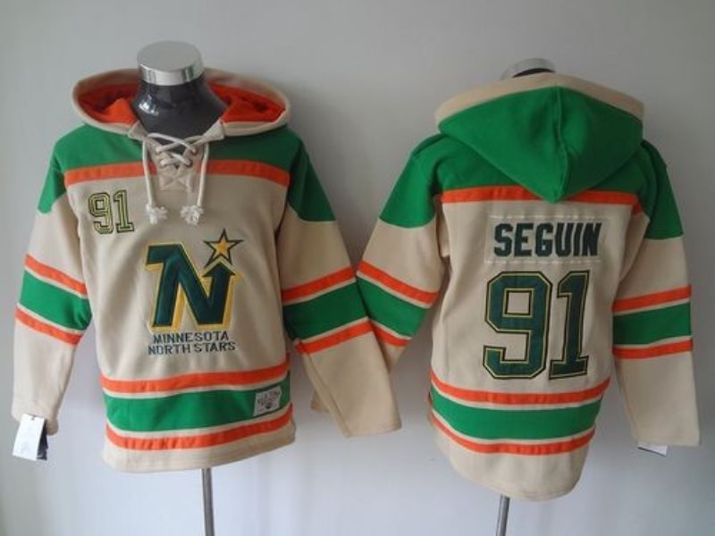 NHL Stars 91 Tyler Seguin Cream Men Sweatshirt