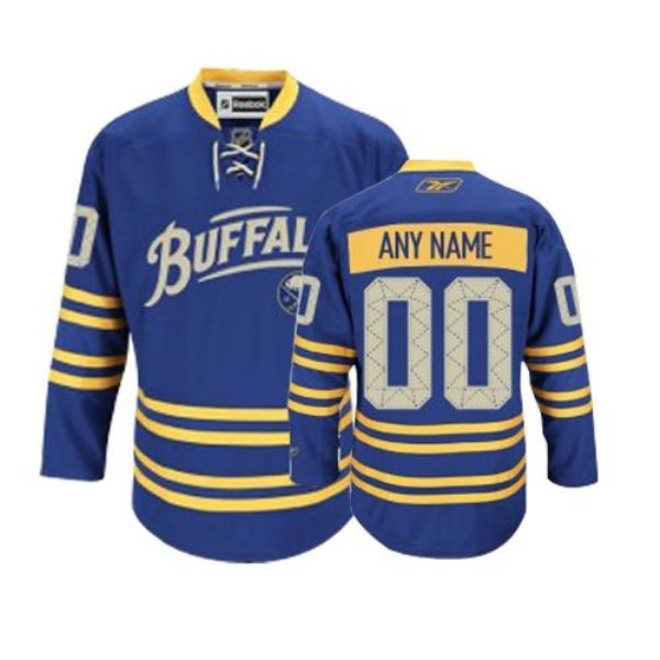 NHL Sabres New Third Navy Blue Customized Men Jersey