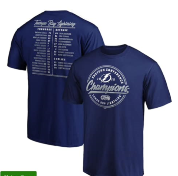 NHL Tampa Bay Lightning Blue T-shirt